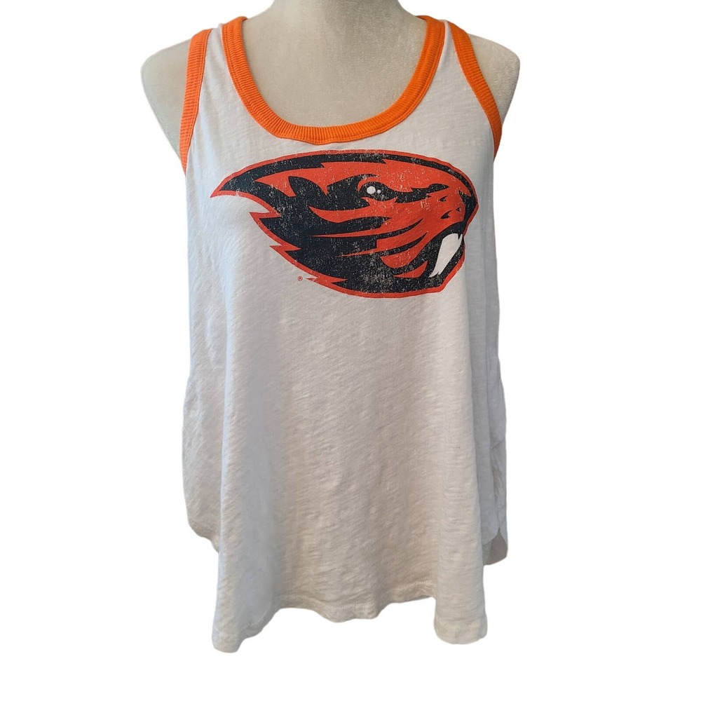 EUC 4Her by Carl Banks Oregon State Beavers Burnout Racerback Tank Top Size M